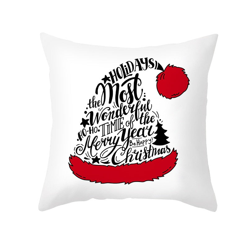 45cm Merry Christmas Cushion Cover Pillowcase