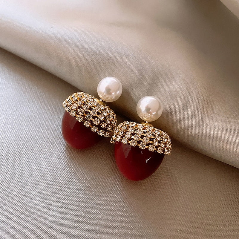 Red Festive Earring Girls Christmas Jewelry Gifts