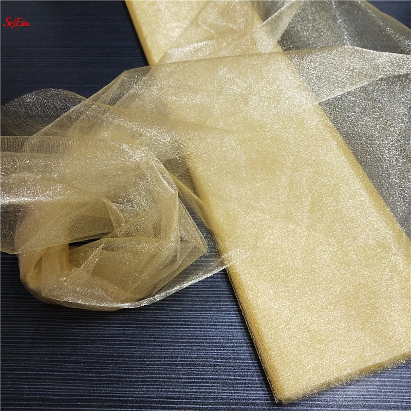Sheer Crystal Organza Tulle Roll tulle curtains