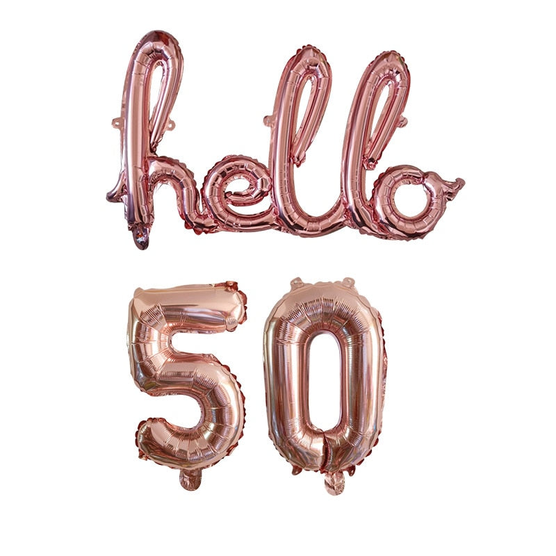 Hello 30 Baby Balloons number Balls Inflatable Air