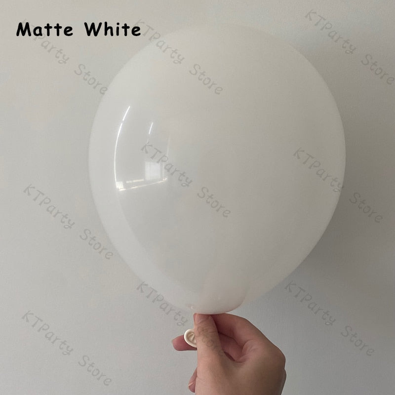 Balloons Garland Arch Kit Blush Coffee Matte White