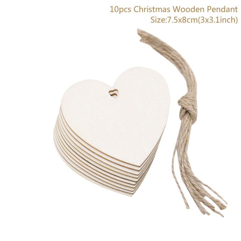 Wooden Christmas Tree Hanging Ornament