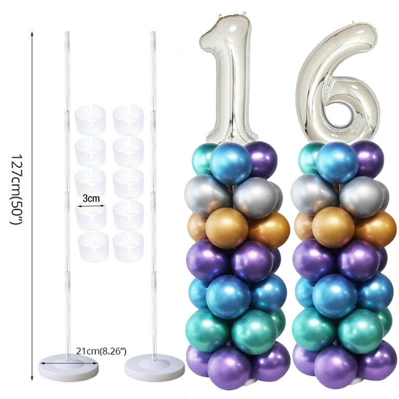 Balloons Stand Balloon Holder Column Confetti