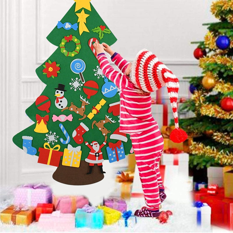 Kids DIY Felt Christmas Tree Christmas Decoration