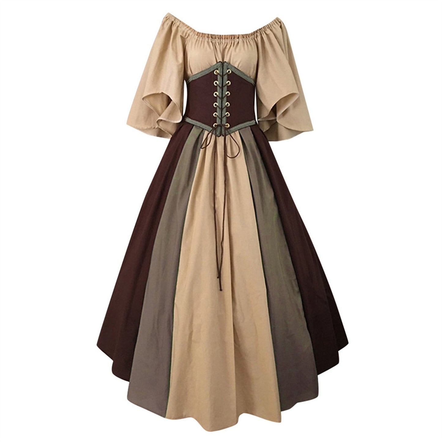 Palace Medieval Costume Women Christmas Dress Vintage