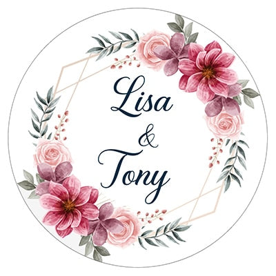 Custom Logo Wedding Birthday Party Sticker
