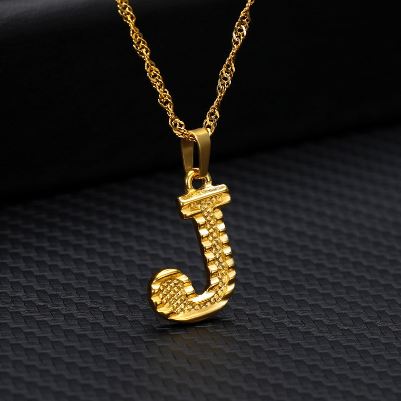 Capital Initial Letter Necklaces For Women