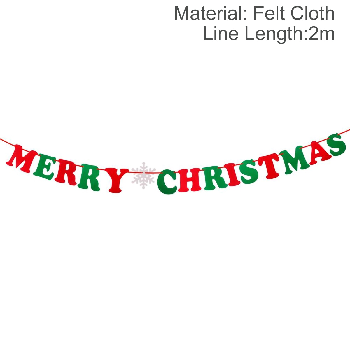 Christmas Banner Garland Merry Decoration