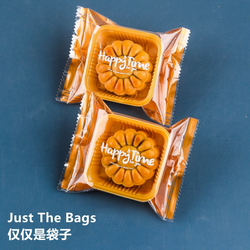 Mooncake Cake Packing Plastic Bags Homemade