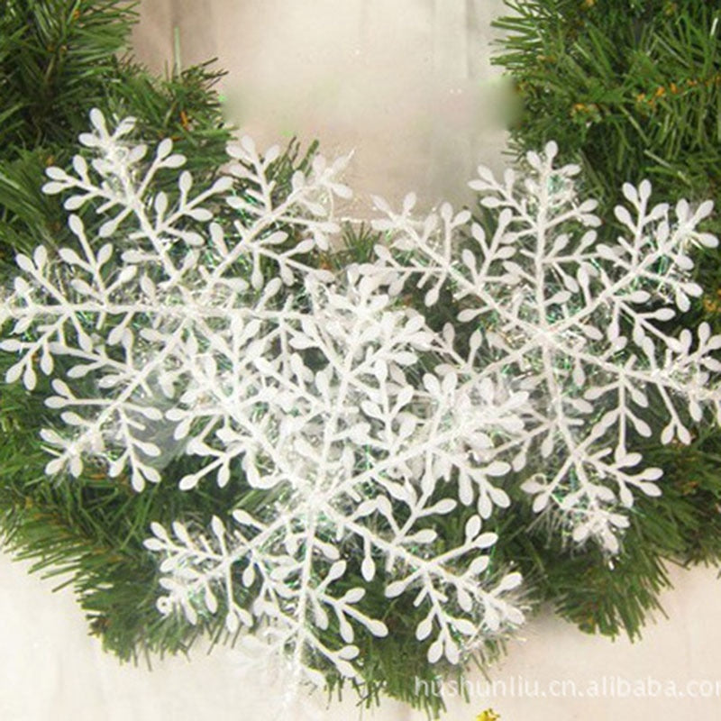 Christmas party White Snowflake Christmas Tree Decor