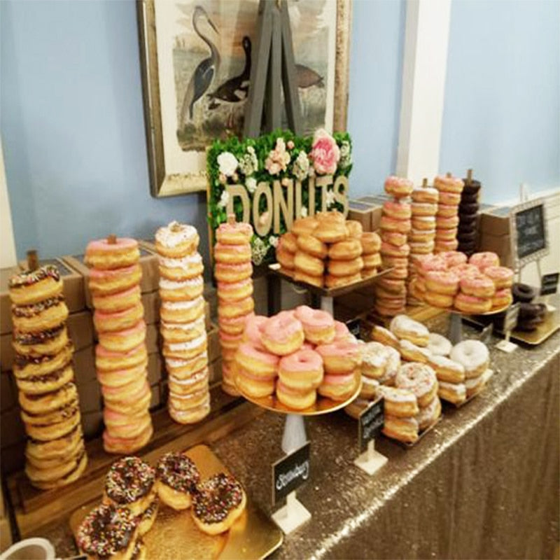 Wedding Decoration Wood Donuts Wall