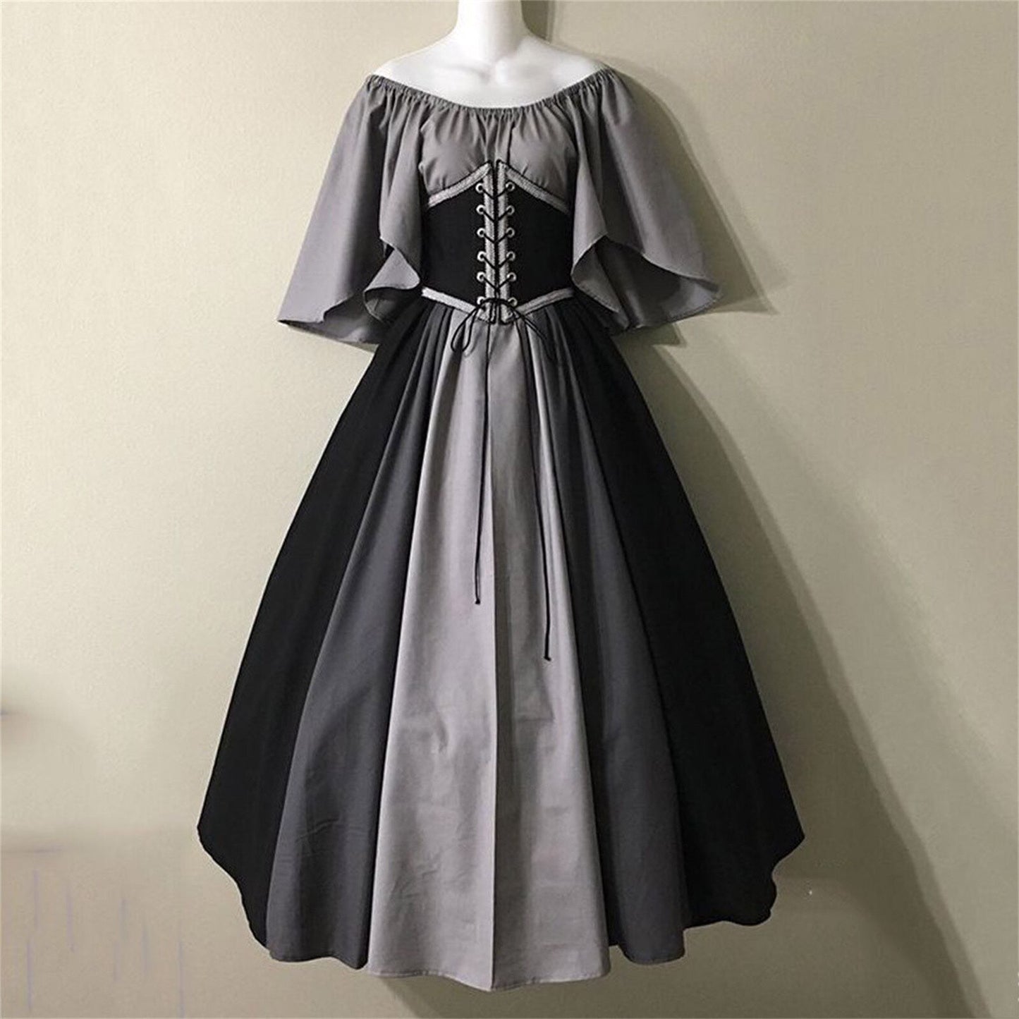 Palace Medieval Costume Women Christmas Dress Vintage