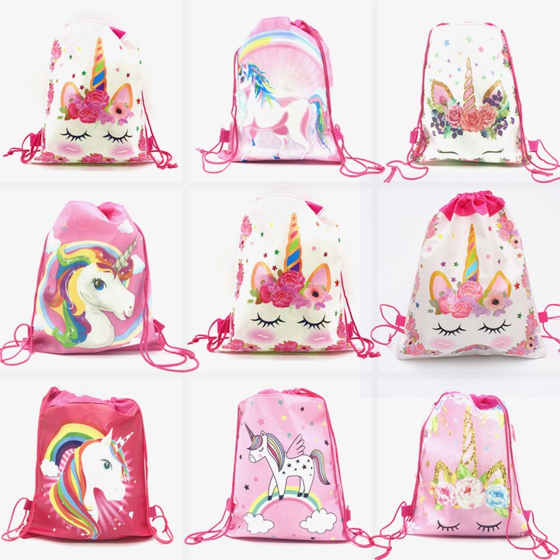 Unicorn Drawstring bag for Girls Travel Storage