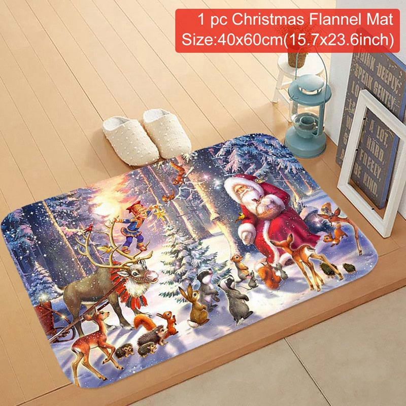 Christmas Doormat Santa Claus Carpet