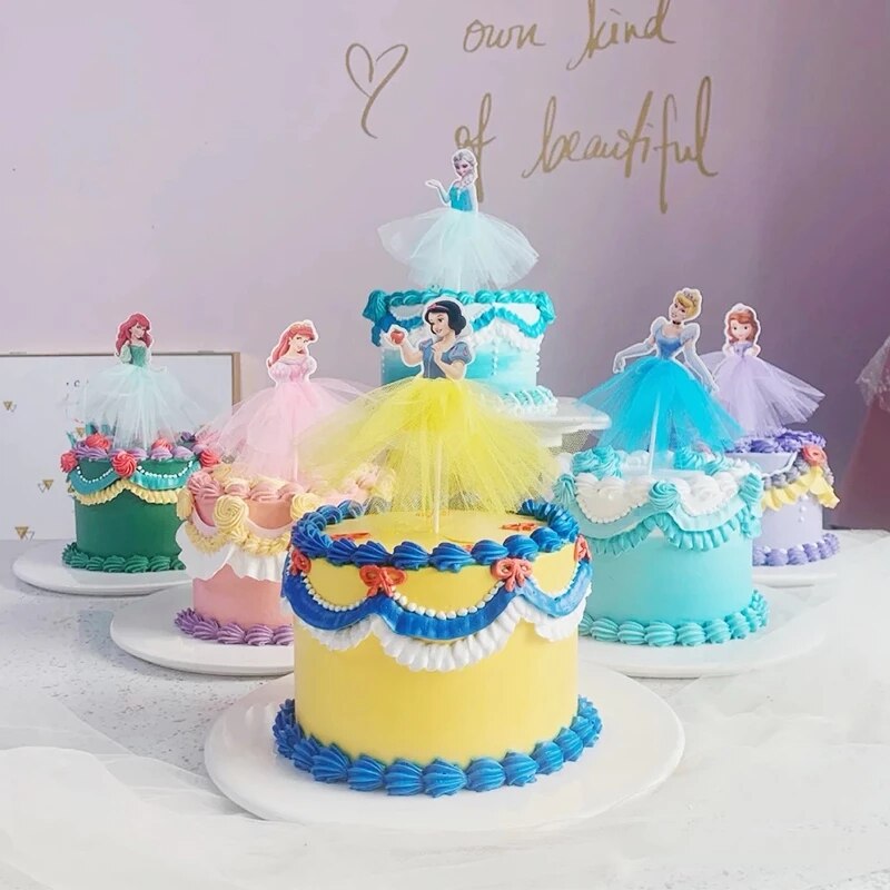 Frozen Elsa Anna Princess Cake Cupcake Toppers