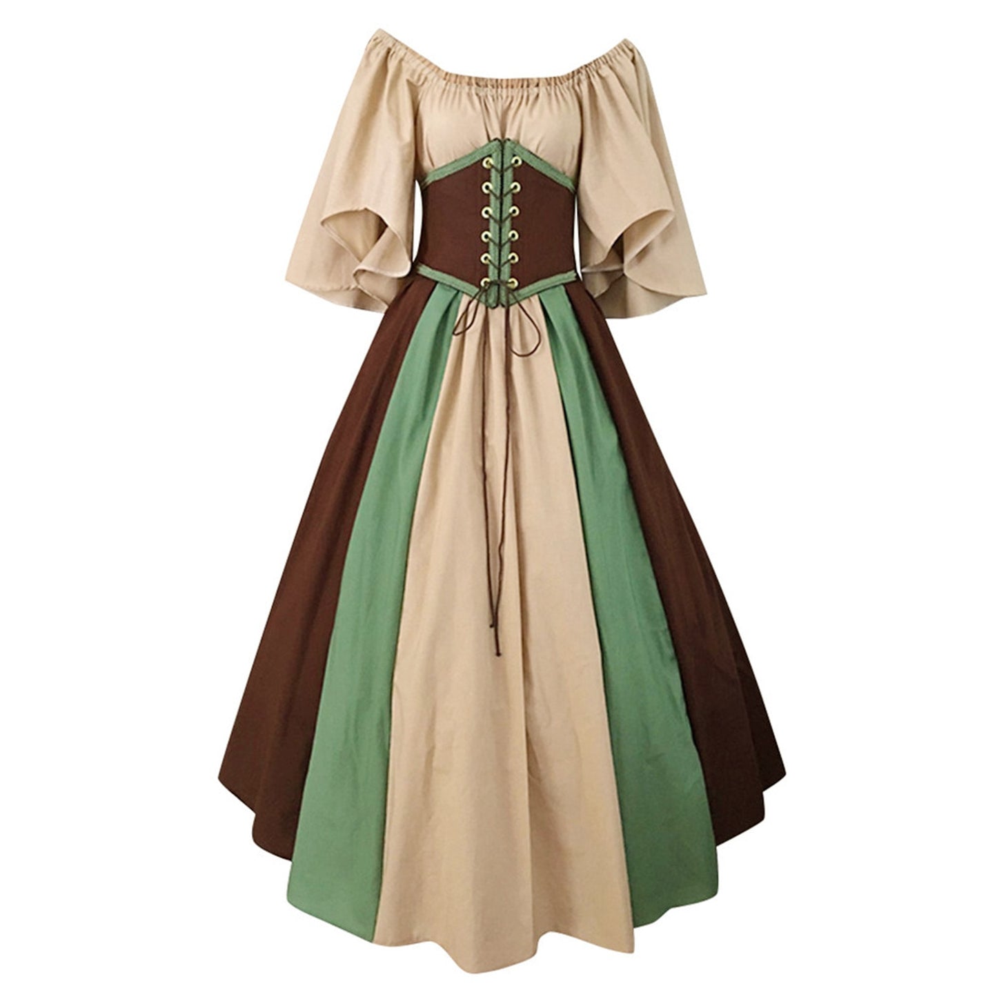 Palace Medieval Costume Women Christmas Dress Vintage