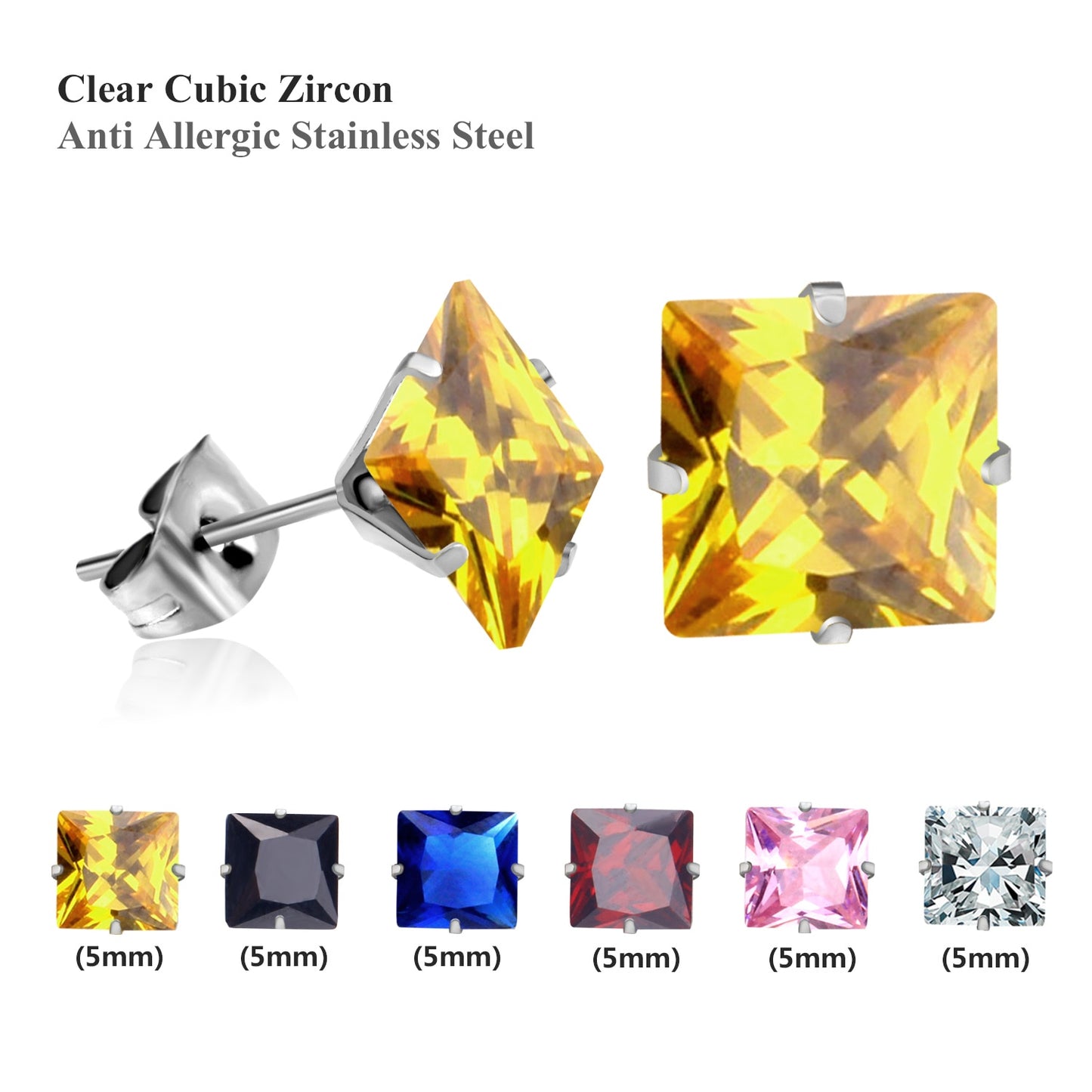 Stud Earings Sets Pack Christmas Zircon Earrings Set