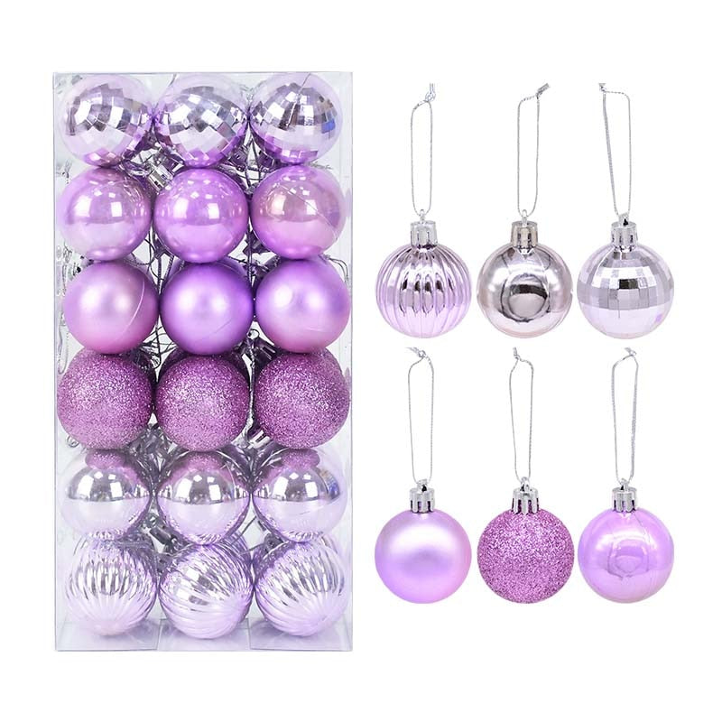 Rose Gold Plastic Christmas Balls Ornament