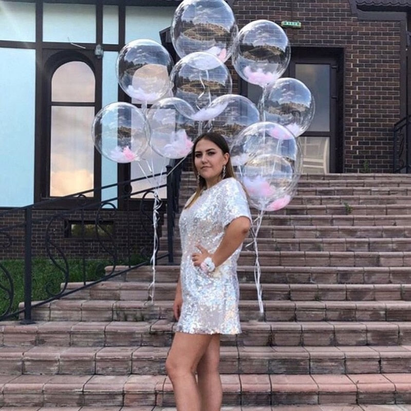 Transparent Globes Clear Balloon Helium Inflatable