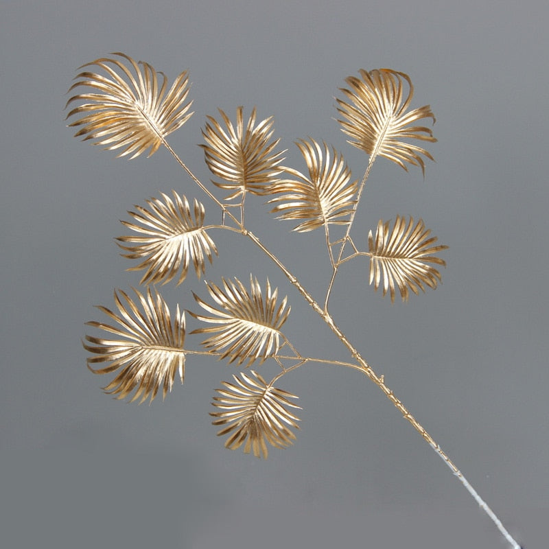 Golden Artificial Plants Maple Leaf Christmas Decor