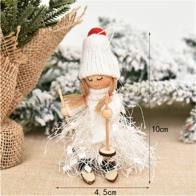 New Year Gifts Cute Angel Ski Dolls