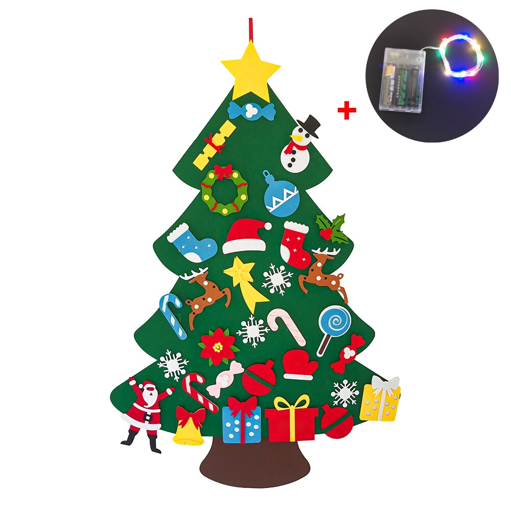 LED Kids DIY Felt Christmas Tree Christmas