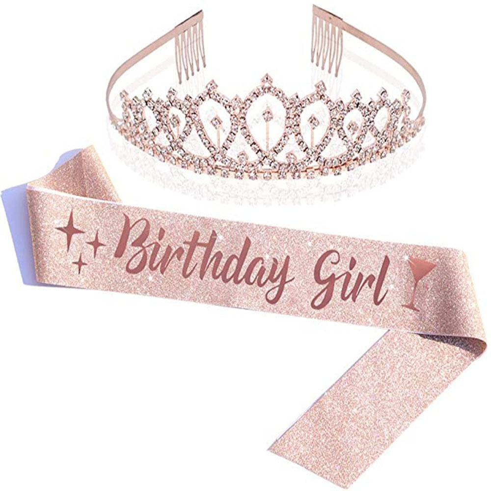 Bling Rhinestone Crystal Crown Tiara Birthday