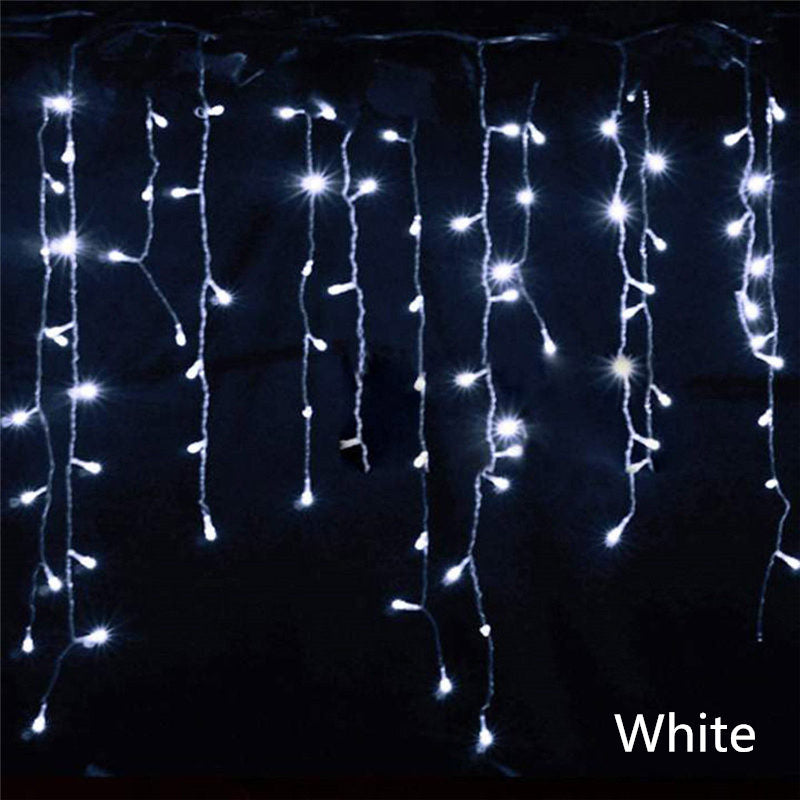 Christmas Garland LED Curtain Icicle String Lights