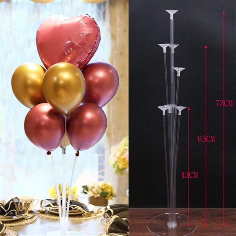 7 tube balloons stand birthday balloons arch stick
