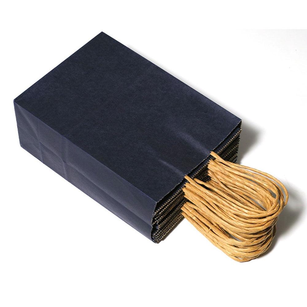 Kraft Paper Bag with Handles Solid Color