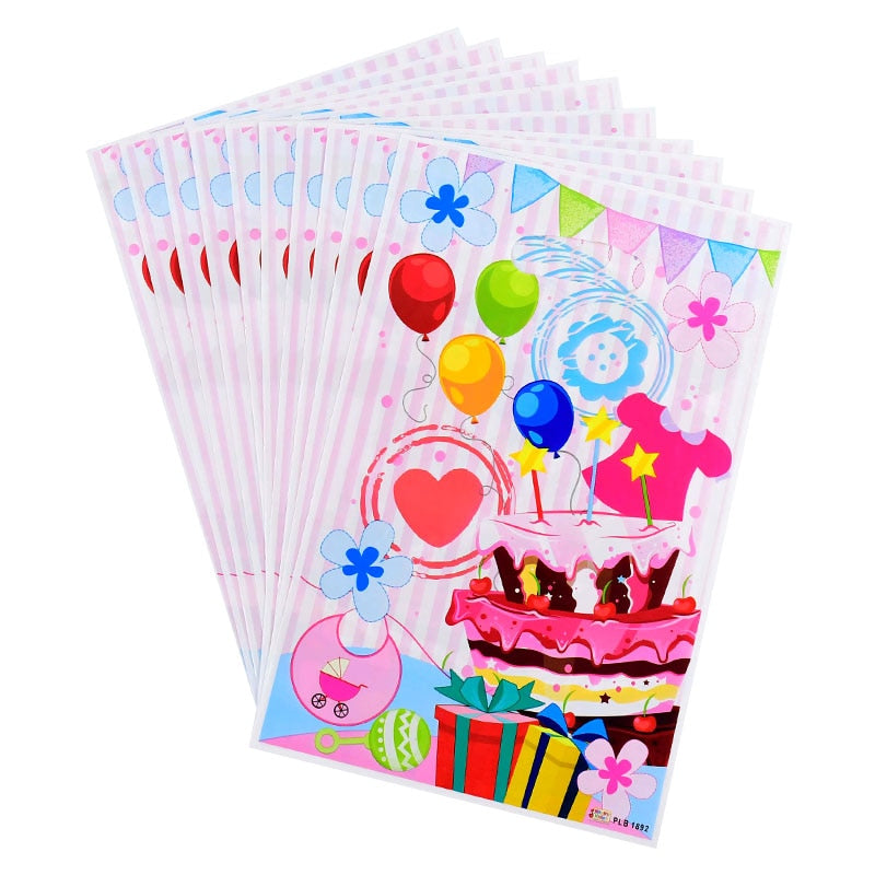 Birthday Decorate Candy Bag Handle Gift Bags