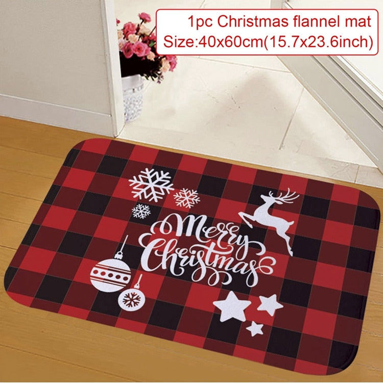Christmas Doormat Santa Claus Carpet