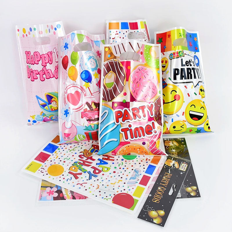 Birthday Decorate Candy Bag Handle Gift Bags