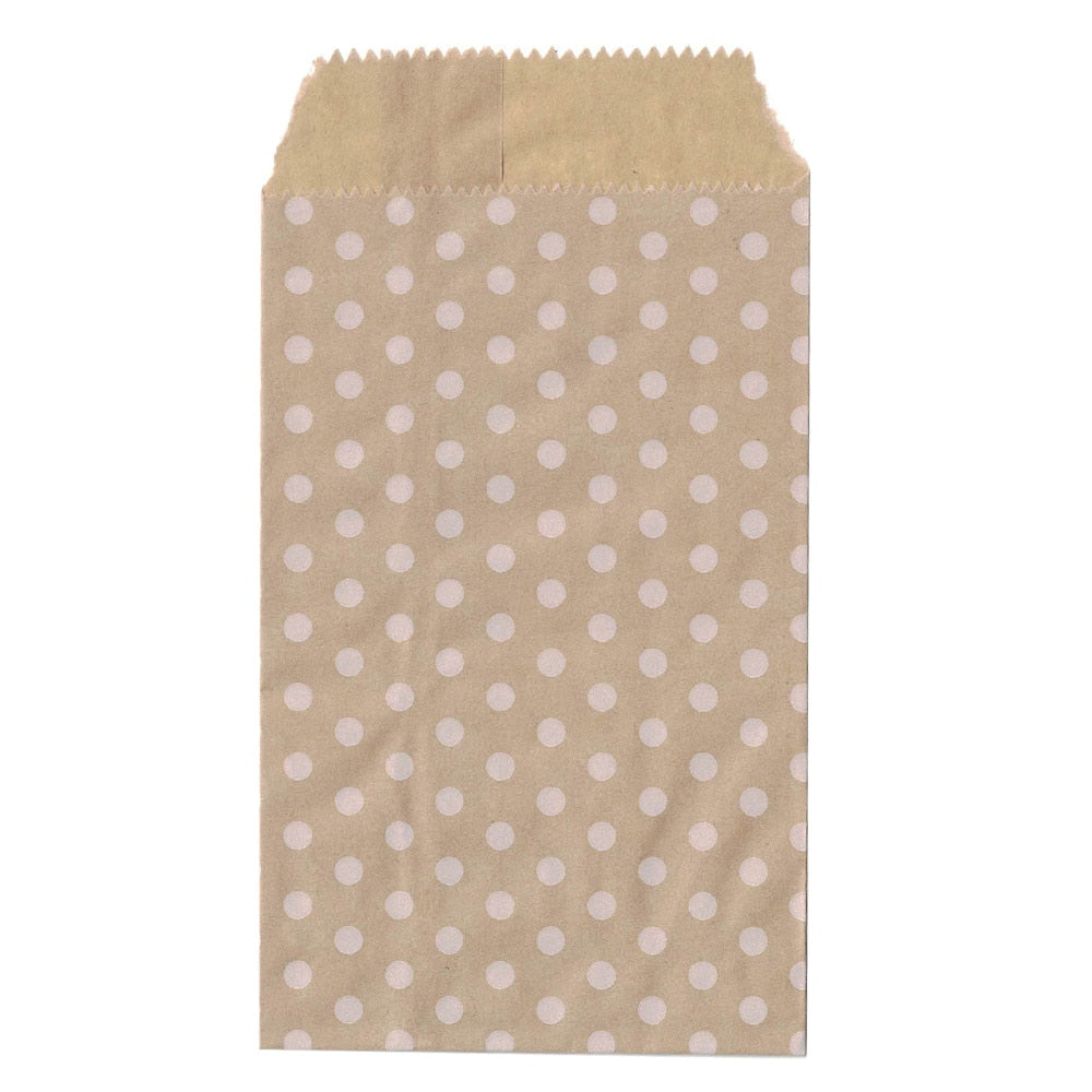 Mini dot Kraft Paper Bags Party Invitation
