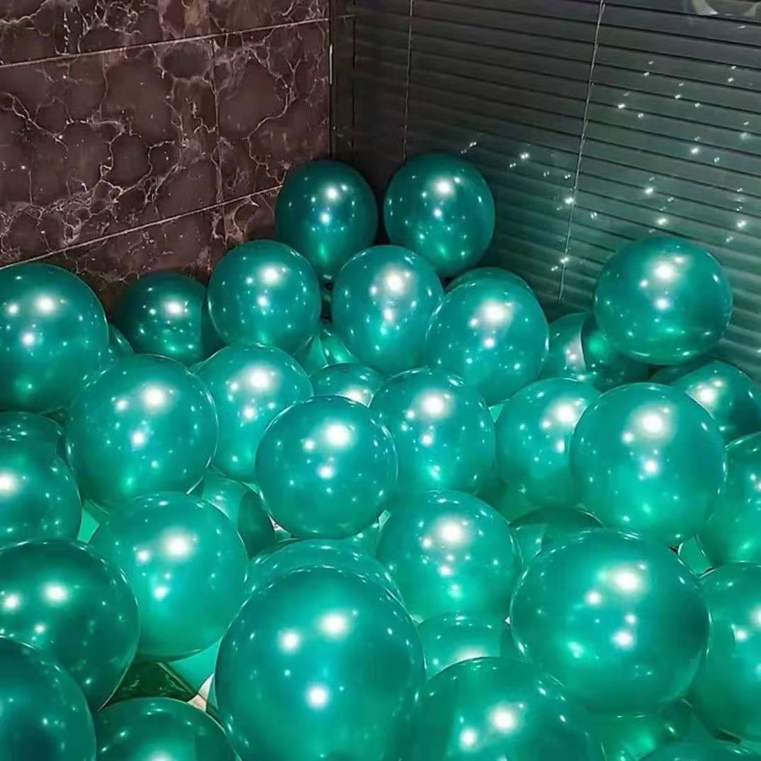 Silver Confetti Balloon Pearl White Air Helium Balls
