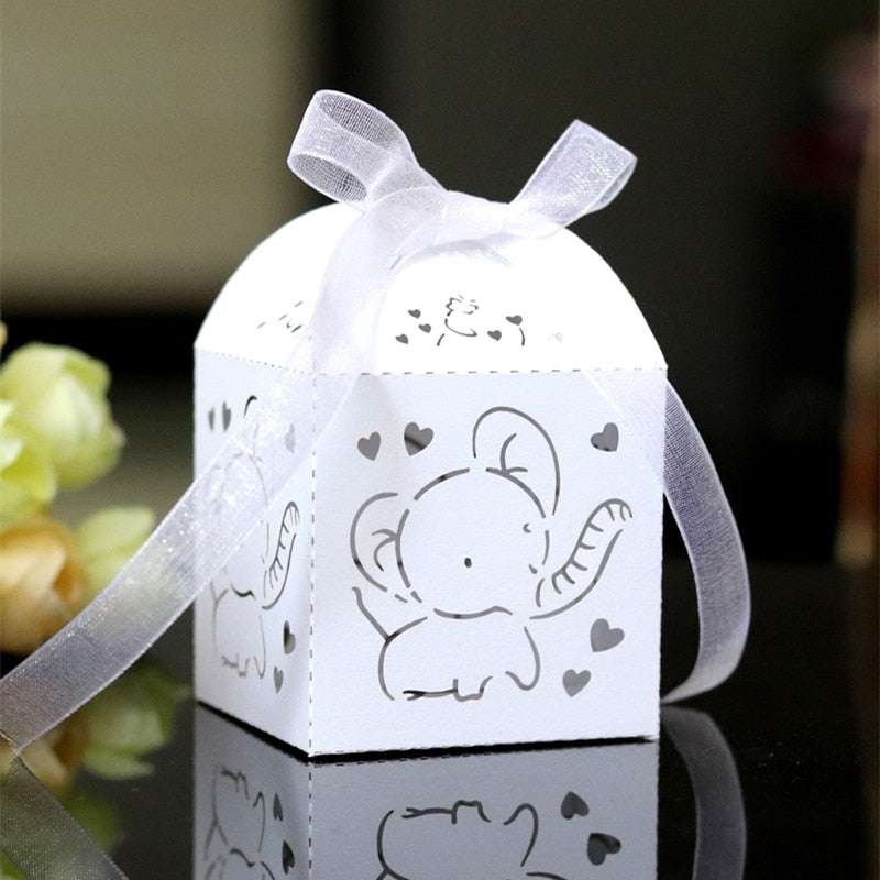 Elephant Shaped Candy Box for Baby Shower