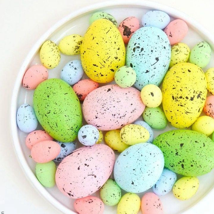 Foam Easter Eggs Colorful Fake Eggs For Easter Wreath