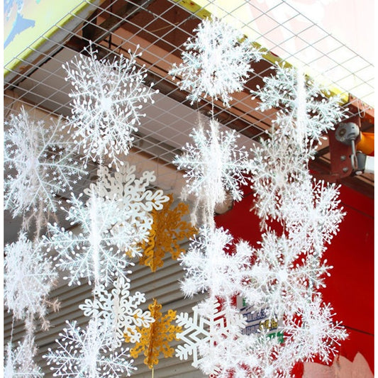 Christmas party White Snowflake Christmas Tree Decor