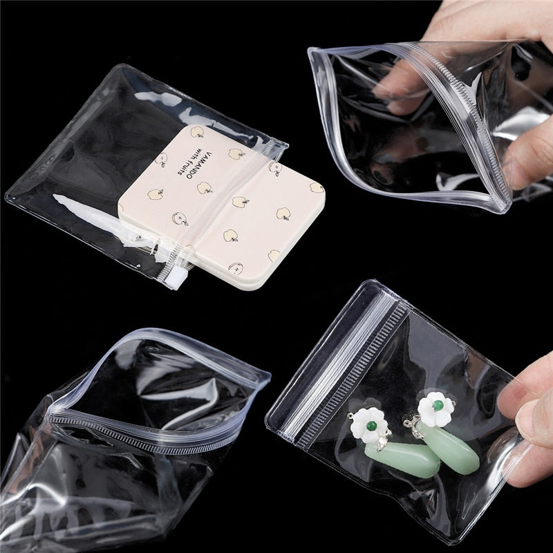 PVC Self Sealing Plastic Jewelry Zip Lock Bags