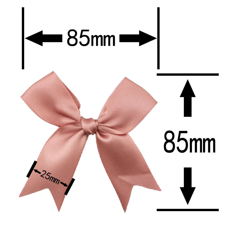 Fresh Pink Ribbon Bows Satin Ribbon Bow Flower