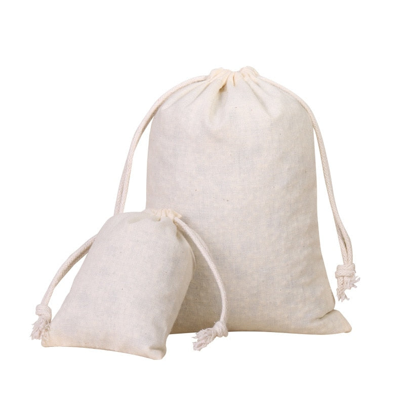 Cotton Bags Gift Drawstring Pouch Gift Box