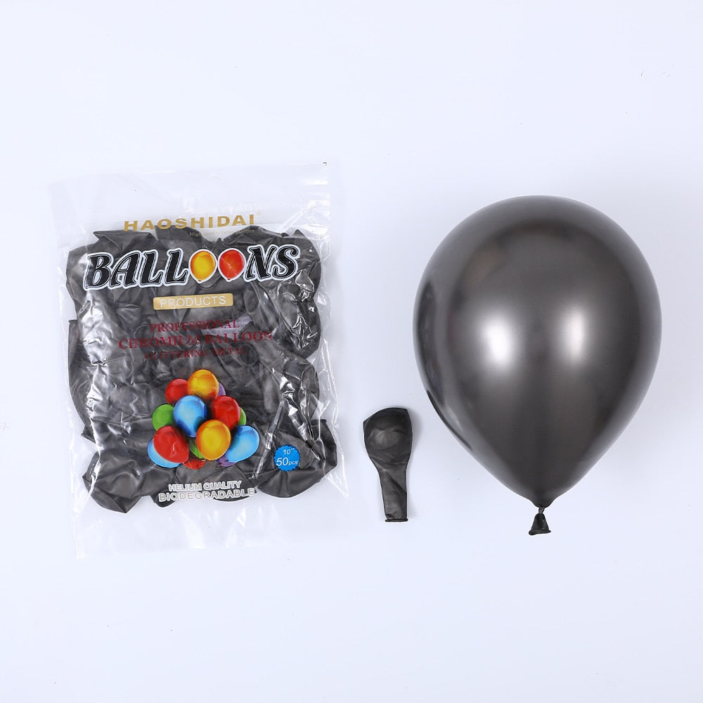 Chrome Metallic Latex Balloons Shiny Metallic Globos