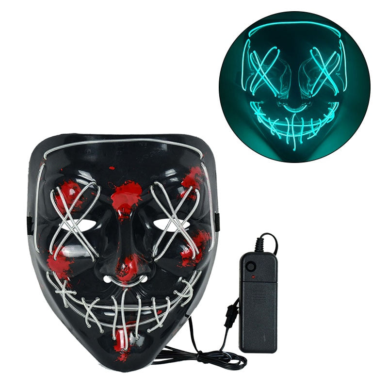 Cosmask Halloween Neon Mask Led Mask Masque