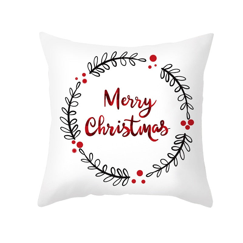 45cm Merry Christmas Cushion Cover Pillowcase