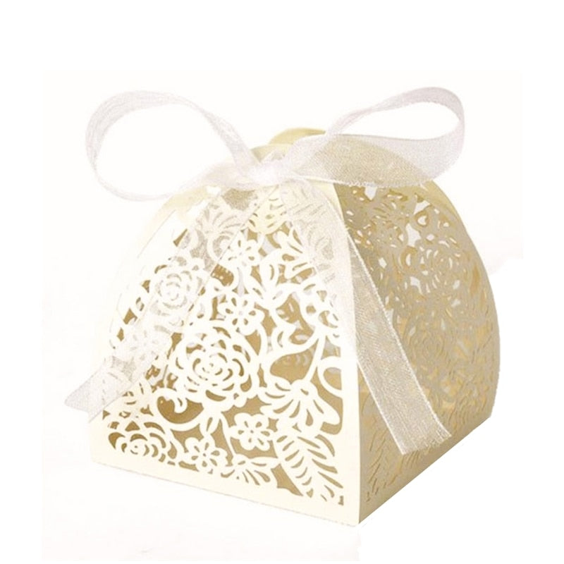 Wedding Candy Box Laser Cut Hollow Valentine's Day Gift Boxes