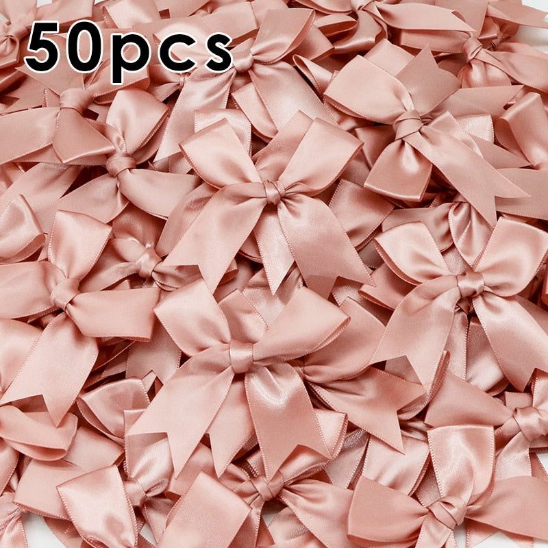 Satin Ribbon Bows Knot Craft Bows Flower Gift Tie