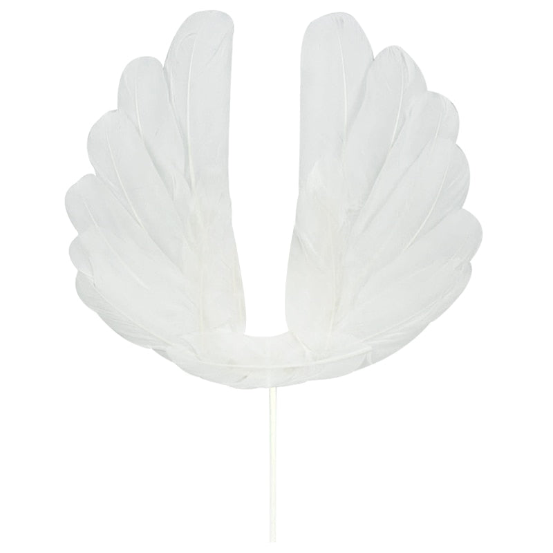 Cute Angel Wing Feather Cake Topper
