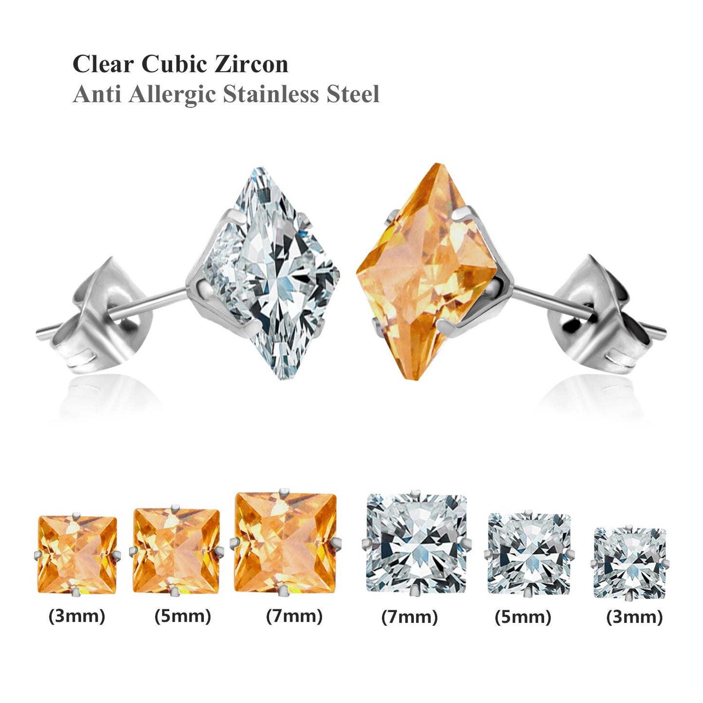 Stud Earings Sets Pack Christmas Zircon Earrings Set