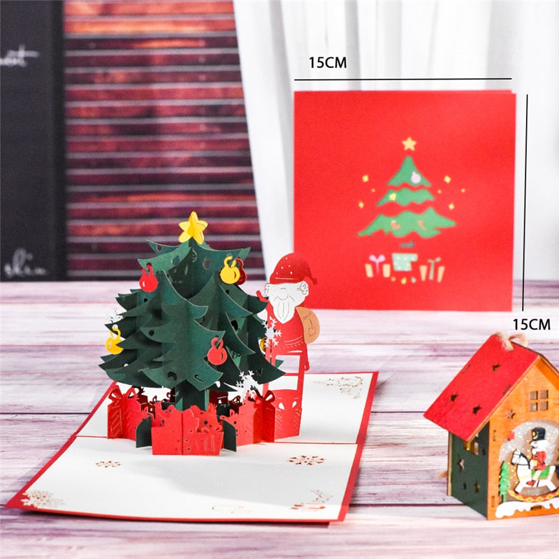 Merry Christmas Cards Christmas Tree Winter