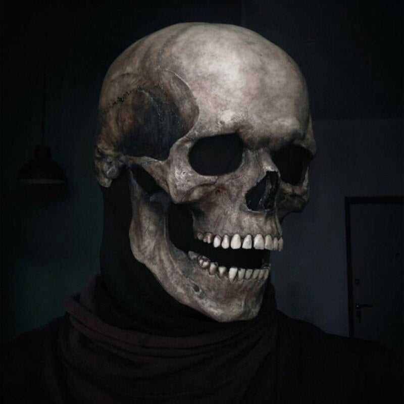 Full Head Skull Mask Skeleton Mask Halloween Costume Horror Evil